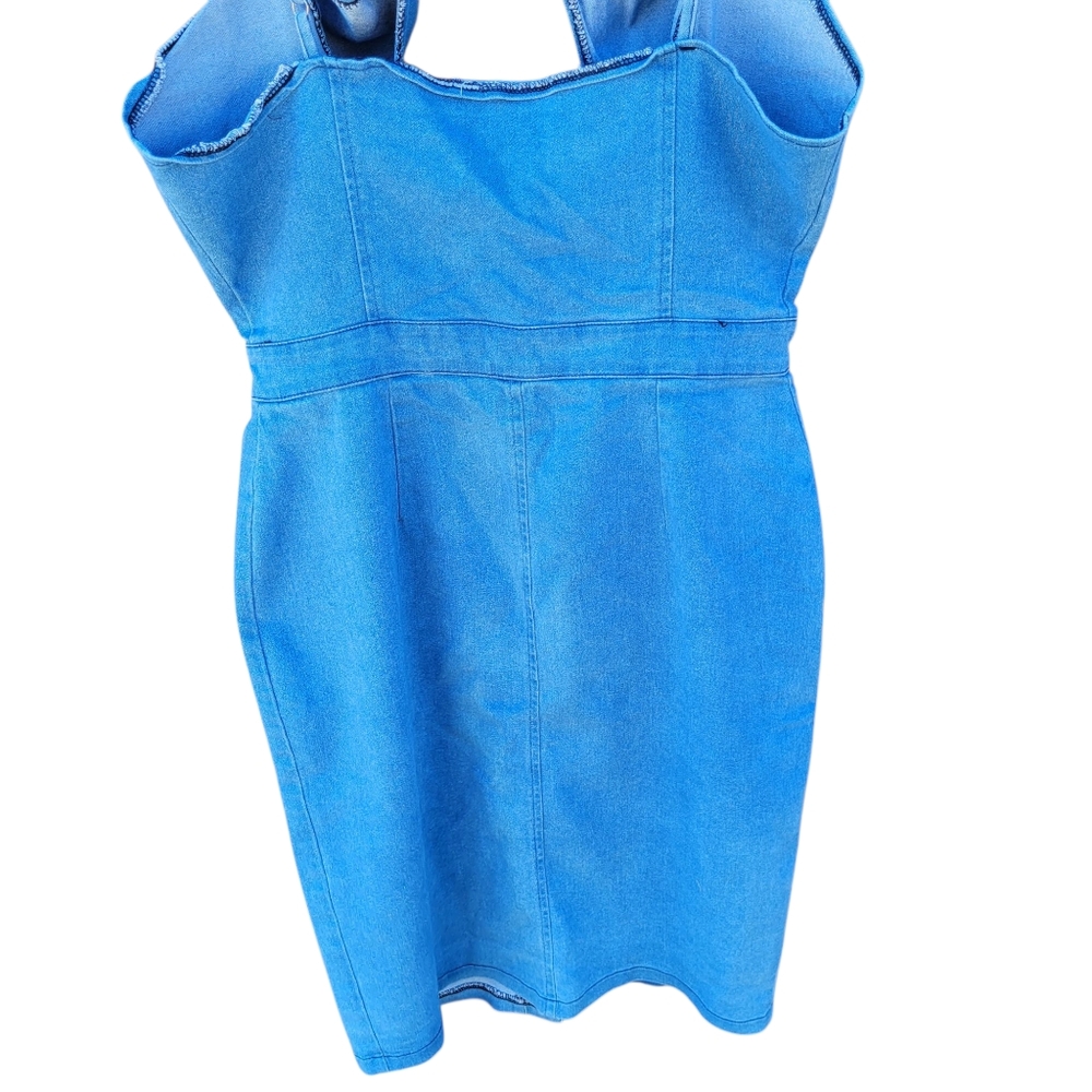 Blue Denim Dress Womens Size S - Picture 5 of 15